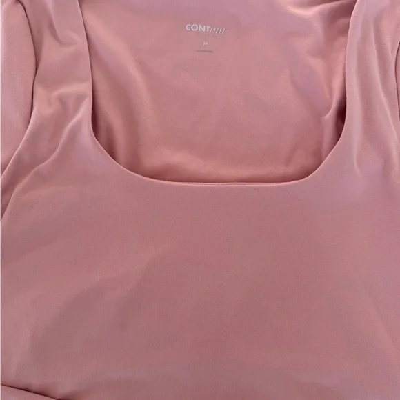 Elegant Pink Long Sleeve Crop Top - Picture 5 of 7